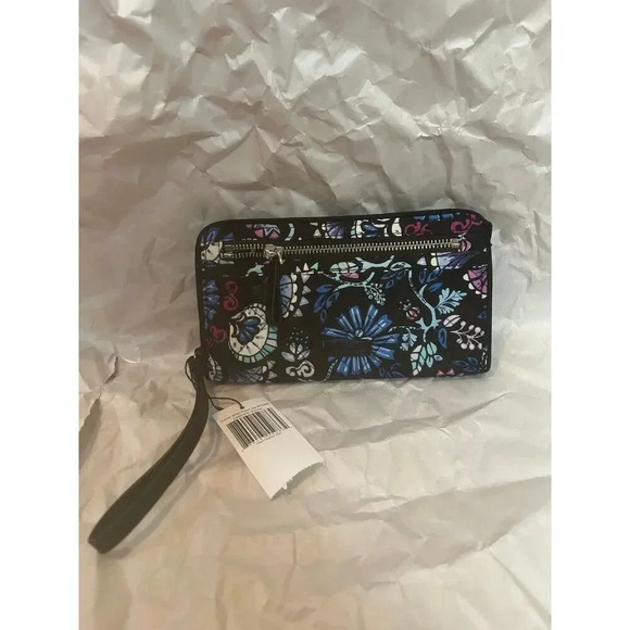NWT Vera‎ Bradley Retired Pattern Bramble Iconic Pouch Wristlet - Picture 2 of 13